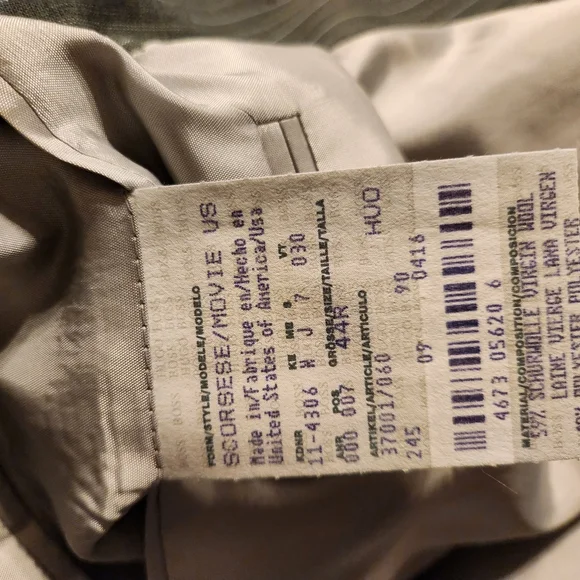 Hugo Boss suit